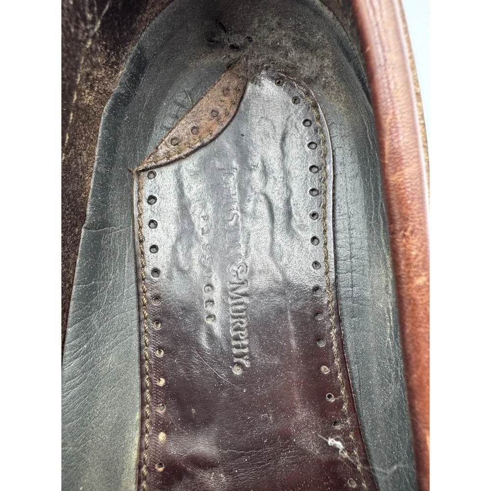 Johnston & Murphy Passport Mens 10.5 M Brown Leather Kiltie Tassel Loafers Shoes